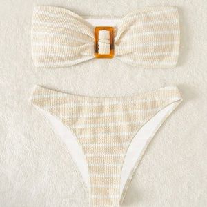 SHEIN Bando bikini set
